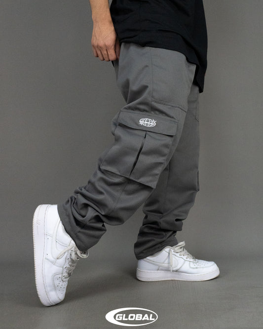Pant Cargo Drill Gris